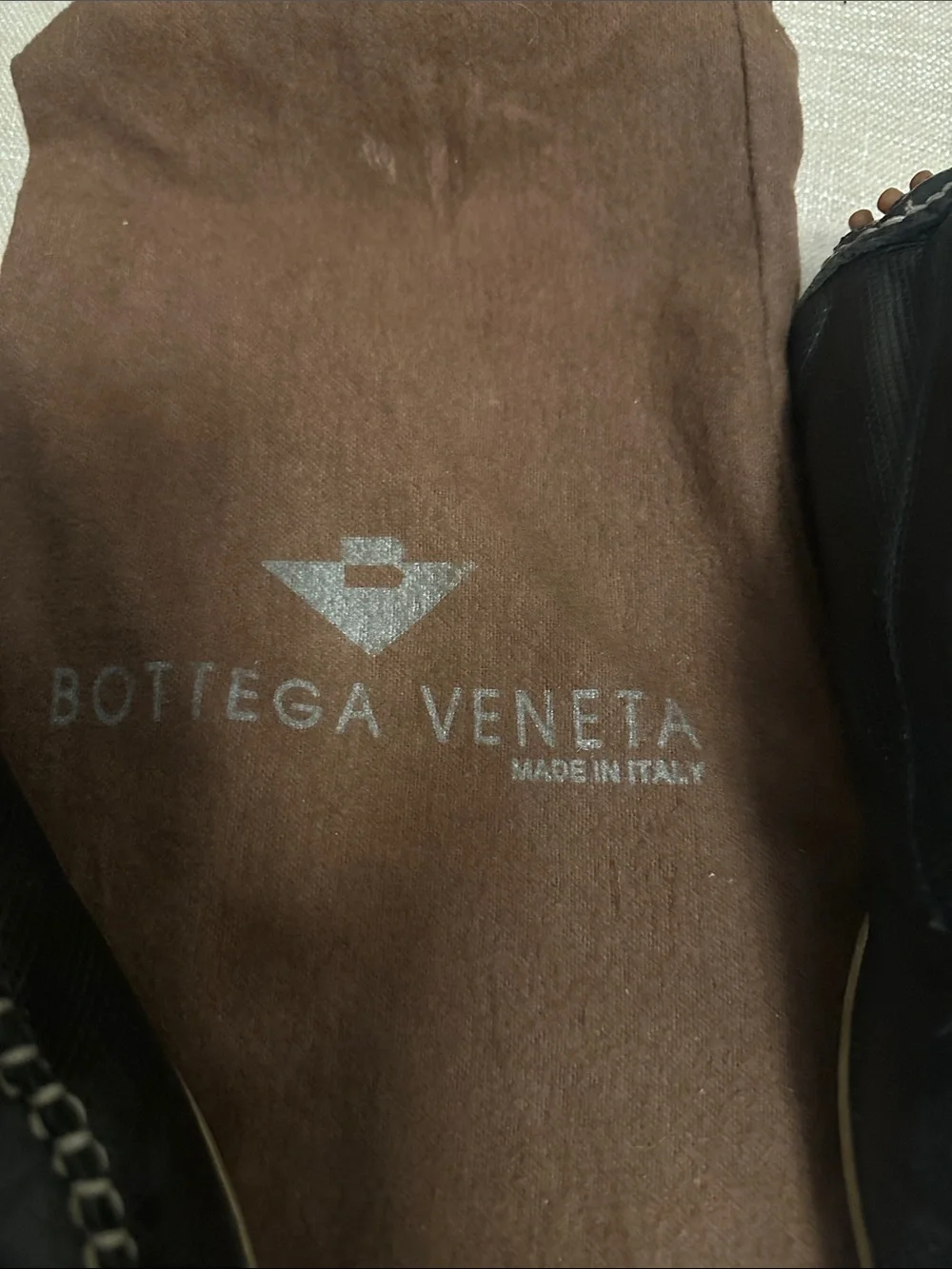 Bottega Veneta Black Leather Mocassin Driving Loafer Size 7 Euro 37 - Picture 2 of 5